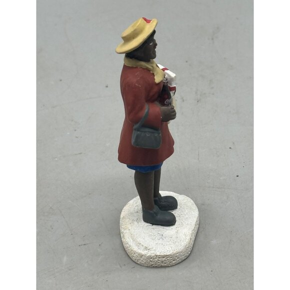 Coca-Cola 1997 African American Woman Christmas Figurine With Shopping Bag READ - Picture 3 of 7